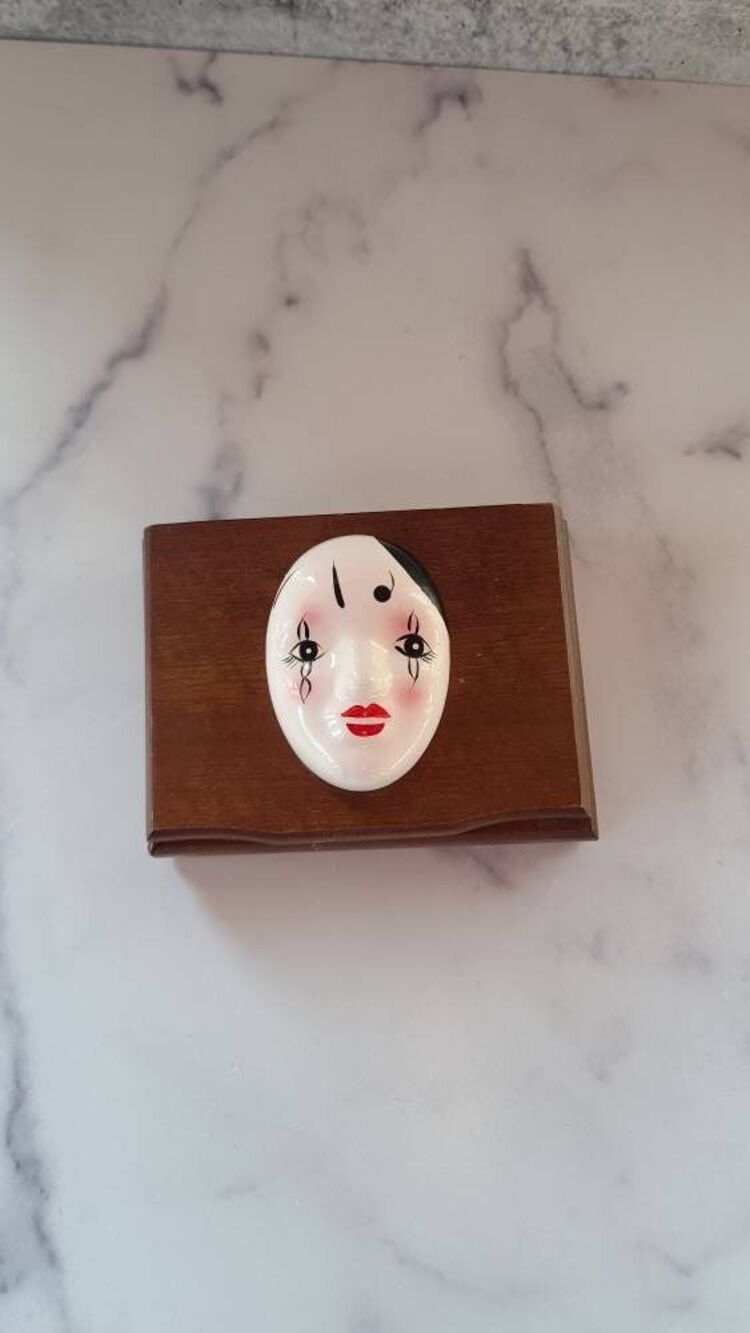 Harlequin Mask Trinket Box